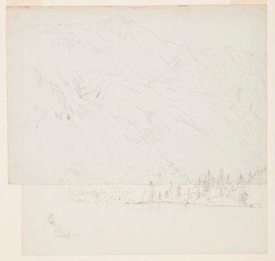 Rajz, Mt. Katahdin, Maine, 1870-78 alkotó: Frederic Edwin Church