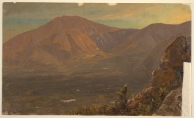 Rajz, Katahdin hegy és Turner, 1860-78 alkotó: Frederic Edwin Church