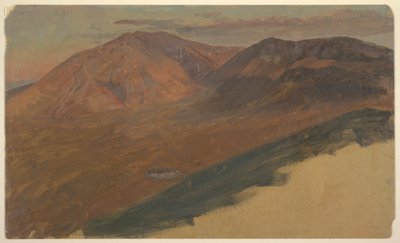 Rajz, a Katahdin hegy és Turner távolról, 1860-78 alkotó: Frederic Edwin Church