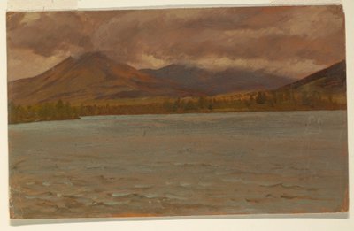 Rajz, Mt. Katahdin a Katahdin-tó felől, 1860-70 alkotó: Frederic Edwin Church
