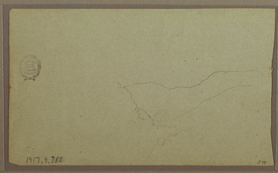 Rajz, San Miguel közelében, Ecuador; hátoldal: Befejezetlen hegyi vázlat, 1857. június 2. alkotó: Frederic Edwin Church