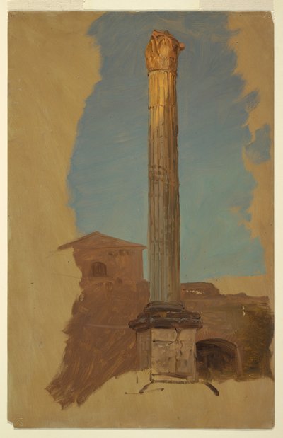 Rajz, Róma, klasszikus oszlop, 1868-69 alkotó: Frederic Edwin Church