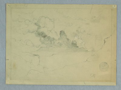 Rajz, Sangay vulkán kitörése, Ecuador, 1857-62 alkotó: Frederic Edwin Church