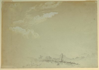 Rajz, vázlatok, Bloxburgh, Jamaica, 1865 alkotó: Frederic Edwin Church
