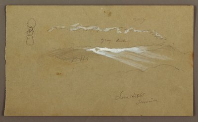 Rajz, ég, alak, 1865. június 12. alkotó: Frederic Edwin Church