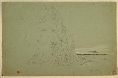 Rajz, "Déli fej", 1851 alkotó: Frederic Edwin Church