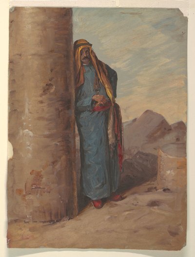Rajz, Álló beduin, 1868 alkotó: Frederic Edwin Church
