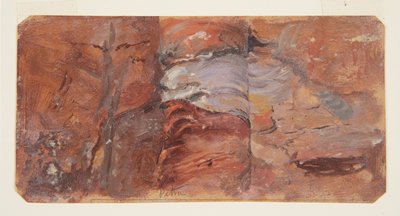 Rajz, Sziklatanulmány, Petra, 1868. február alkotó: Frederic Edwin Church