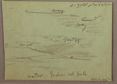 Rajz, naplemente, gyermek evés, 1870. december 22. alkotó: Frederic Edwin Church