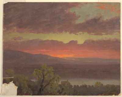 Rajz, Naplemente Jamaikában, Nyugat-Indiában, 1865-66 alkotó: Frederic Edwin Church