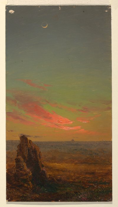 Rajz, Naplemente Róma közelében, 1868-69 alkotó: Frederic Edwin Church