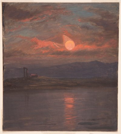 Rajz, A Nap szekere fantázia, valószínűleg 1868-69 alkotó: Frederic Edwin Church