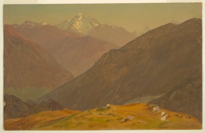 Rajz, A Gell, Berchtesgeden közelében, 1868 alkotó: Frederic Edwin Church