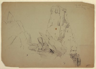 Rajz, "Az öreg püspök", 1851 szeptembere alkotó: Frederic Edwin Church