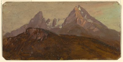 Rajz, A Watzmann, Berchtesgaden, Bajorország, 1868 alkotó: Frederic Edwin Church