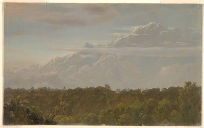 Rajz, Mennydörgő felhők, Jamaica, 1865. augusztus 1865, 1865 alkotó: Frederic Edwin Church