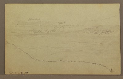 Rajz, fák, valószínűleg 1860-as évek alkotó: Frederic Edwin Church