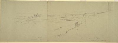 Rajz, Kilátás az Akropoliszról, 1869 alkotó: Frederic Edwin Church