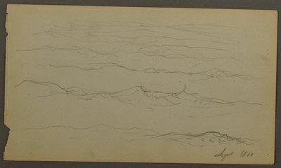 Rajz, Hullámok, 1860 alkotó: Frederic Edwin Church