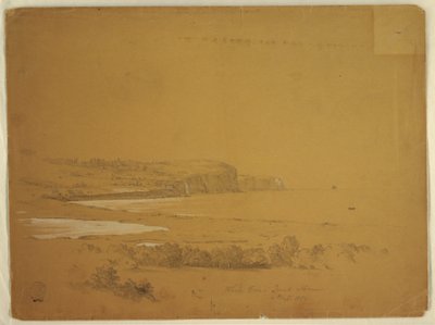 Rajz, Bálna-öböl, Grand Manan-sziget, Kanada, 1851 szeptembere alkotó: Frederic Edwin Church