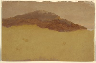 Rajz, Fás domboldal, 1870-80 alkotó: Frederic Edwin Church