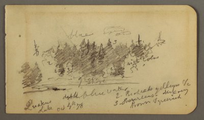 Rajz, Erdős part, 1878 alkotó: Frederic Edwin Church