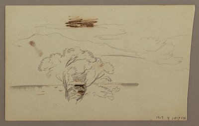 Rajz, Erdős lejtő, Hegyvidék, 1863 alkotó: Frederic Edwin Church