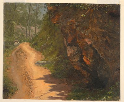 Rajz, Woodland Path, Jamaica, 1865. június alkotó: Frederic Edwin Church
