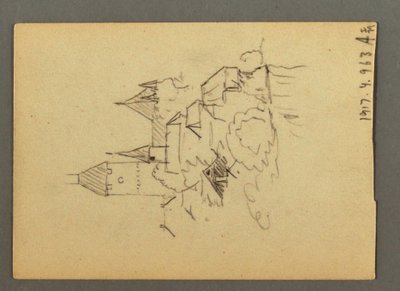 Rajz, Thun-tó, Bern, Oberland, 1868. augusztus 20. alkotó: Frederic Edwin Church