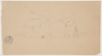 Lebegő jéghegy vitorlással alkotó: Frederic Edwin Church