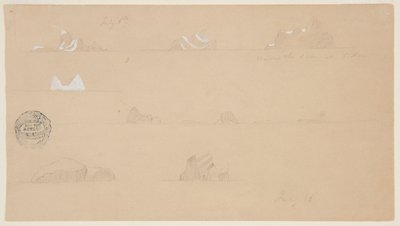 Lebegő jéghegyek alkotó: Frederic Edwin Church