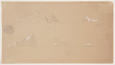 Lebegő jéghegyek alkotó: Frederic Edwin Church
