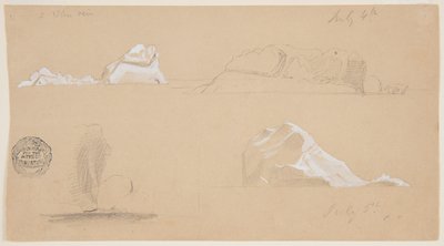 Lebegő jéghegyek alkotó: Frederic Edwin Church