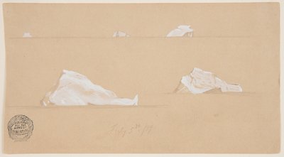 Lebegő jéghegyek alkotó: Frederic Edwin Church