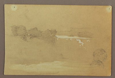 Hennequin Point és az American Falls, a Niagara folyó alkotó: Frederic Edwin Church