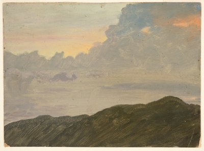 Dombtető és felhők alkotó: Frederic Edwin Church