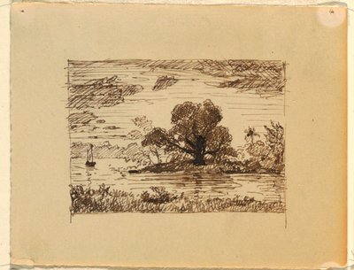 Képzeletbeli folyó táj alkotó: Frederic Edwin Church
