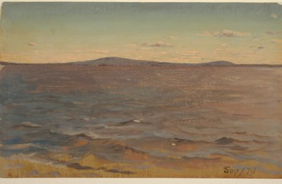 Maine -part, szörfözés alkotó: Frederic Edwin Church
