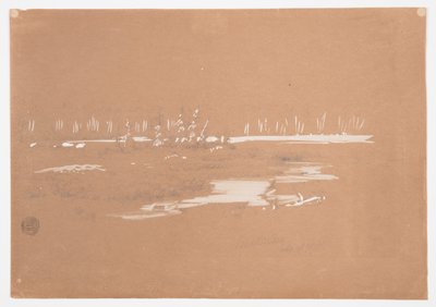 Mocsaras táj Millinocket közelében, Maine államban alkotó: Frederic Edwin Church