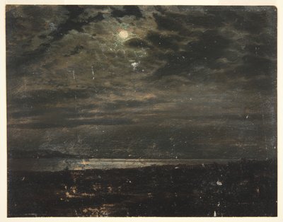 Holdfényes tengerpart (talán Maine) alkotó: Frederic Edwin Church