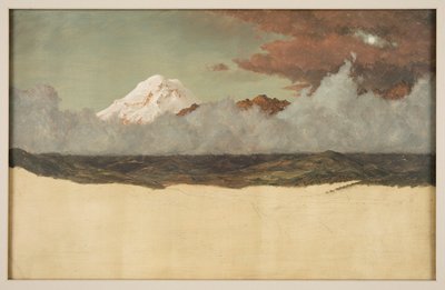 Chimborazo hegy a felszálló ködön és felhőkön keresztül alkotó: Frederic Edwin Church