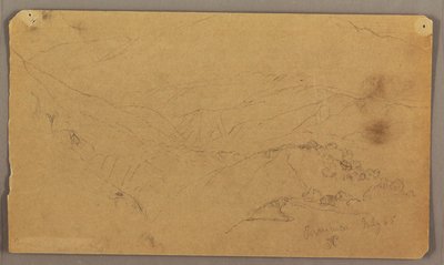 Hegyi táj, Jamaica alkotó: Frederic Edwin Church