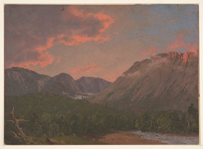 Hegyi táj naplementekor alkotó: Frederic Edwin Church