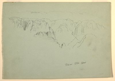 Hegy, Wady el-Arabah, 1868. február 23. alkotó: Frederic Edwin Church