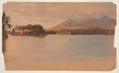 Mt. Katahdin a Togue-tóból alkotó: Frederic Edwin Church