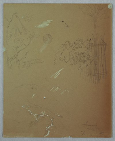 Nature Studies, Blue Mountains, Jamaica alkotó: Frederic Edwin Church