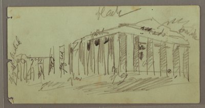 Parthenon éjszaka világítva, Athén, Görögország alkotó: Frederic Edwin Church