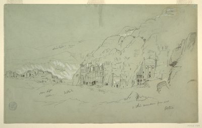 Petra délnyugatról alkotó: Frederic Edwin Church