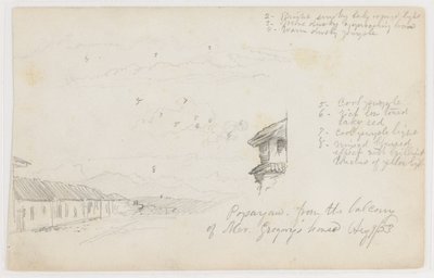 Popayan, Kolumbia; Verso: Hegyi táj, Kolumbia alkotó: Frederic Edwin Church