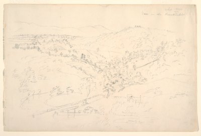 Vázlat egy Catskill-tájról (a Kaanterkill képe) alkotó: Frederic Edwin Church